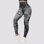 Hoge taille legging - trendy distressed dameslegging