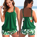 Tankini set - stijlvolle dames zwemkleding met verstelbare bandjes