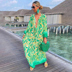 Boho maxi jurk - stijlvolle dames strandcover-up