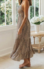 Trendy luipaardprint maxi-jurk - Bakkermode.nl