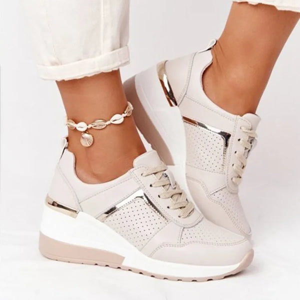 Modieuze platform sneakers dames lichtgewicht casual schoenen Bakkermode