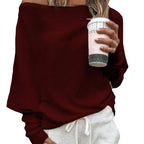 Dames off-shoulder jumper - casual en trendy voor iedere dag