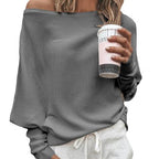 Dames off-shoulder jumper - casual en trendy voor iedere dag