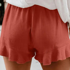 Zomer shorts met ruches - Bakkermode.nl