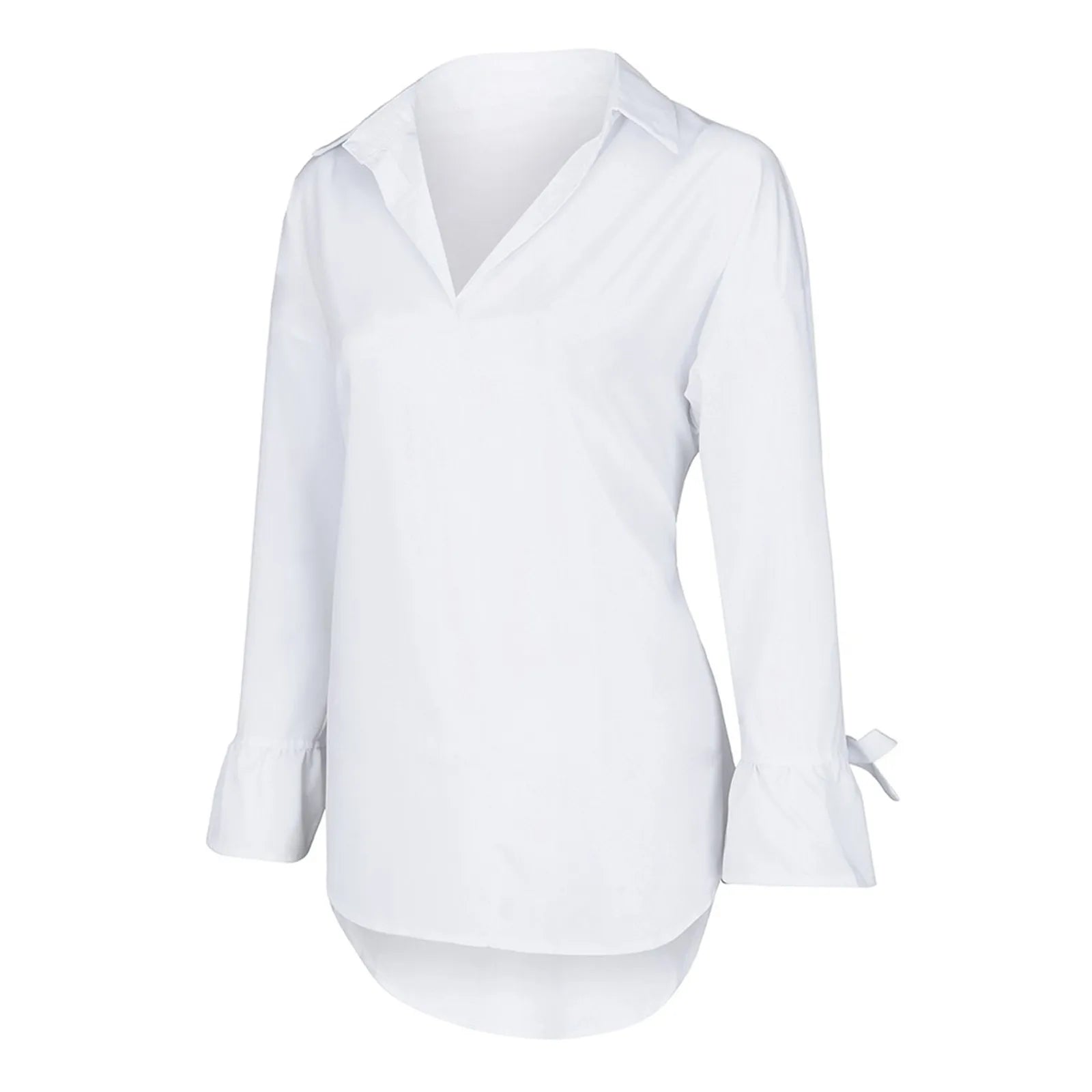 Zakelijke dames blouse met lange mouwen - Bakkermode.nl