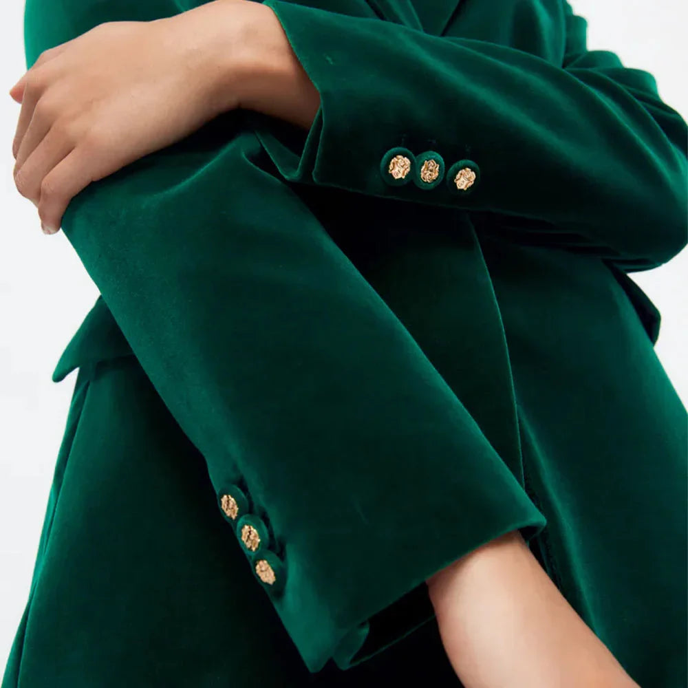 Fluwelen blazer met luxe uitstraling - Bakkermode.nl