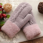 Wollen wanten - gebreide winterhandschoenen voor dames - Bakkermode.nl