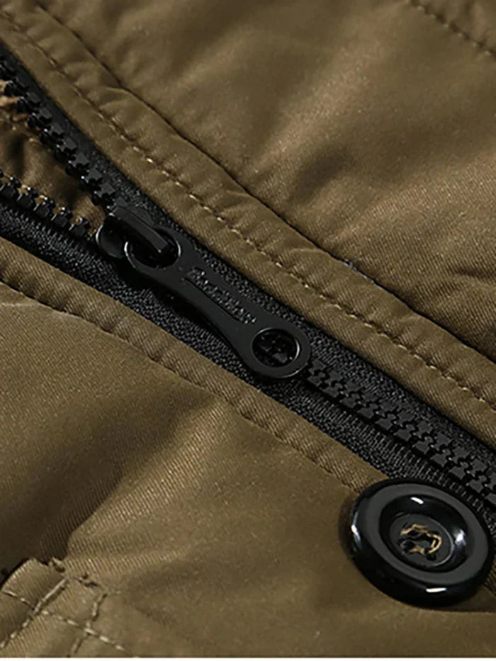 Gevoerde winterjas - dames parka met capuchon en faux bont