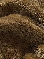 Gevoerde winterjas - dames parka met capuchon en faux bont