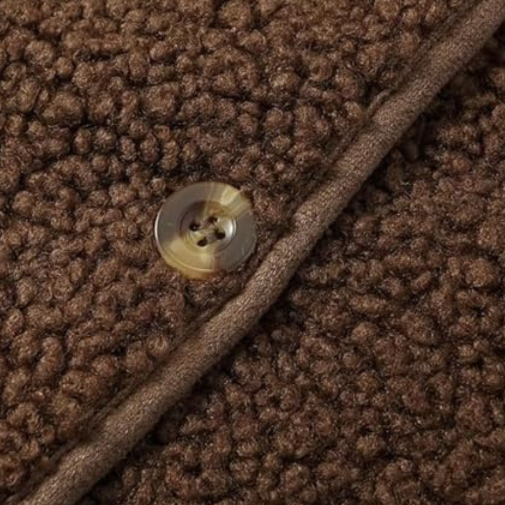 Sherpa vest - trendy knoop-up vest voor dames