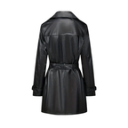 Leren trenchcoat - stijlvolle lange damesjas