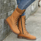 Dames gequiltte veterlaarzen - stijlvolle winterfootwear