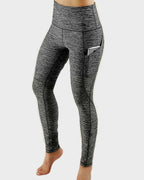 Hoge taille sportlegging met zakken - stijlvolle dames workout broek