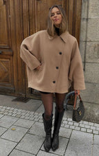Oversized wolcoat - elegante winteroutfit voor dames