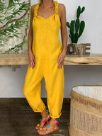 Dames stijlvolle jumpsuit met losse pasvorm - trendy zomeroverall voor casual looks