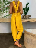 Dames stijlvolle jumpsuit met losse pasvorm - trendy zomeroverall voor casual looks