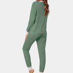 2-delige pyjama set - stijlvolle dames lounge outfit
