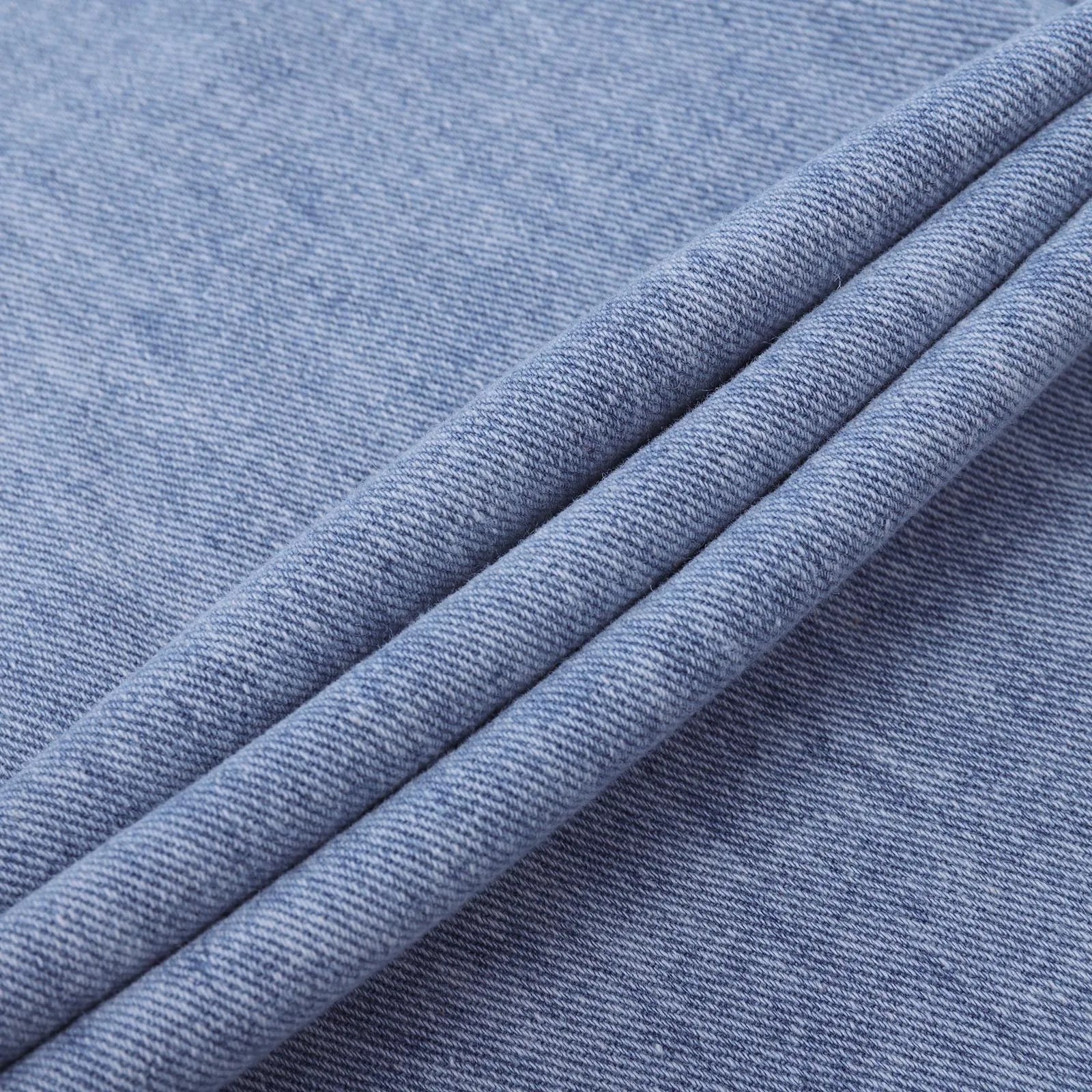 Lange broek - hooggewaist blauwe dames denim