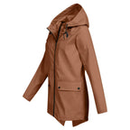 Waterdichte trenchcoat - stijlvolle dames waterdichte jas met rits