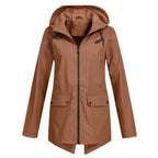Waterdichte trenchcoat - stijlvolle dames waterdichte jas met rits