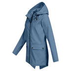 Waterdichte trenchcoat - stijlvolle dames waterdichte jas met rits