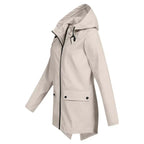 Waterdichte trenchcoat - stijlvolle dames waterdichte jas met rits
