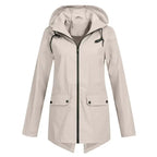 Waterdichte trenchcoat - stijlvolle dames waterdichte jas met rits
