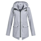 Waterdichte trenchcoat - stijlvolle dames waterdichte jas met rits