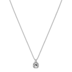 Vrouwen gouden en zilveren hangerketting met een schitterende steen - elegante accessoire voor speciale gelegenheden