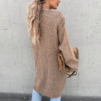 Gebreide cardigan - gezellige oversized dames cardigan - Bakkermode.nl