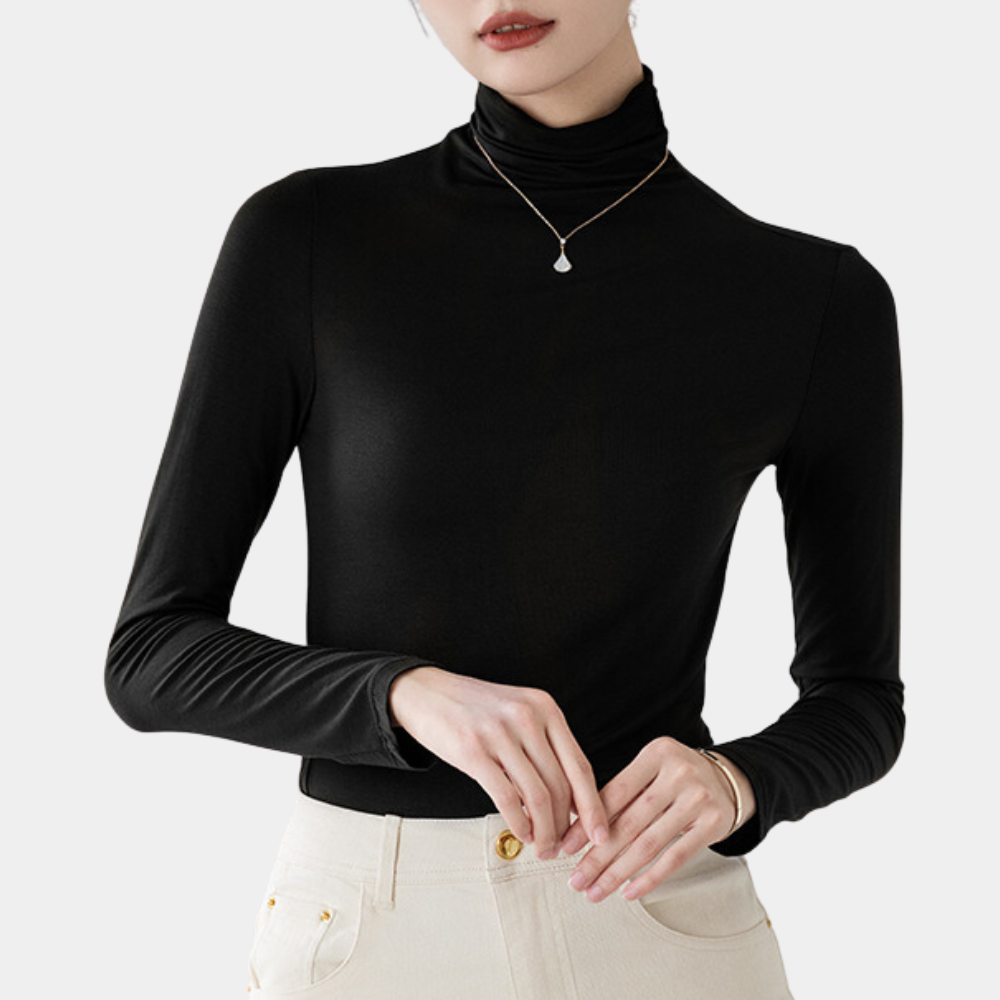 Dames hoge nek top - stijlvolle turtleneck