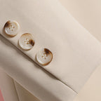 Dames blazer met ceintuur - elegante tailored jas voor vrouwen