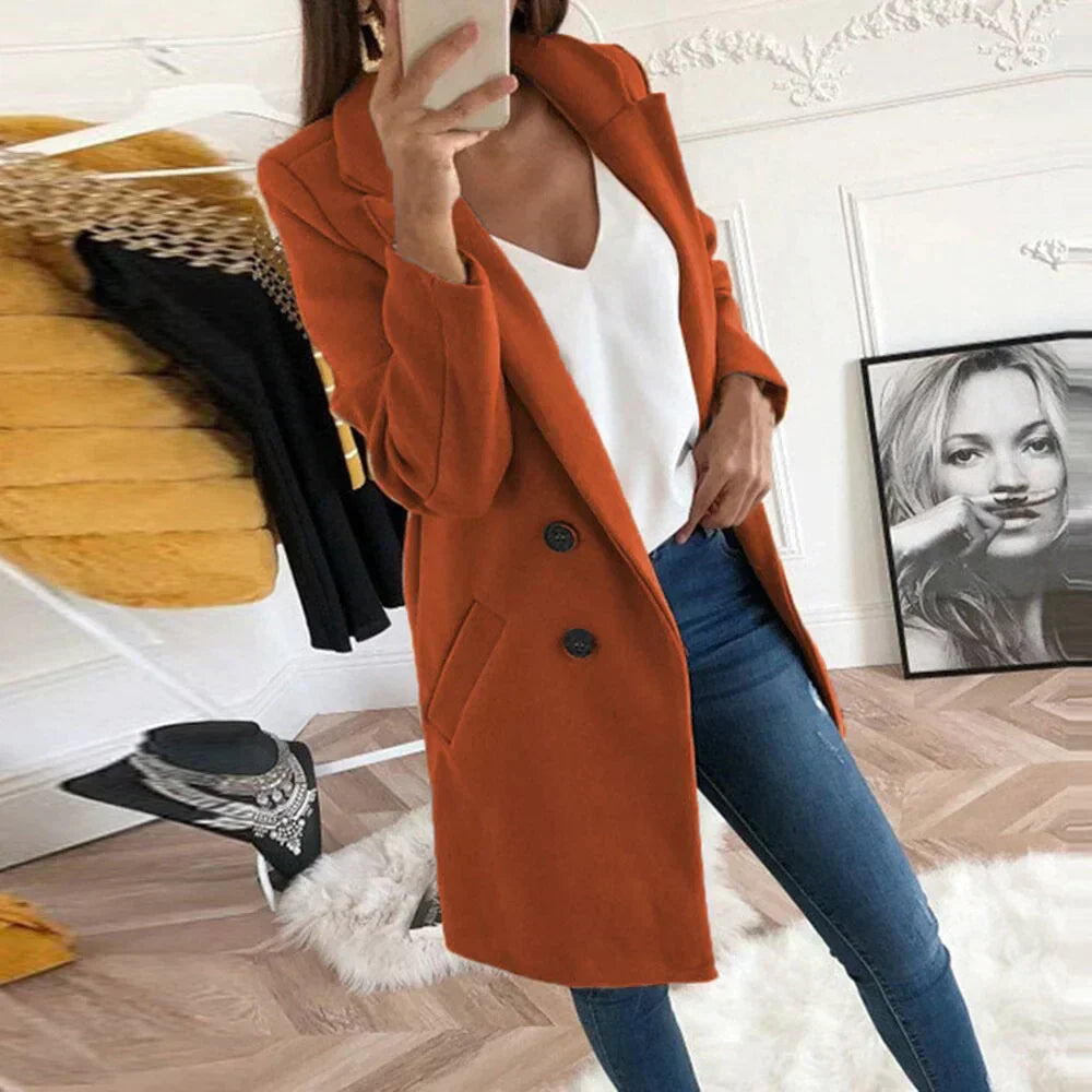 Dames trenchcoat - elegante double-breasted buitenkleding