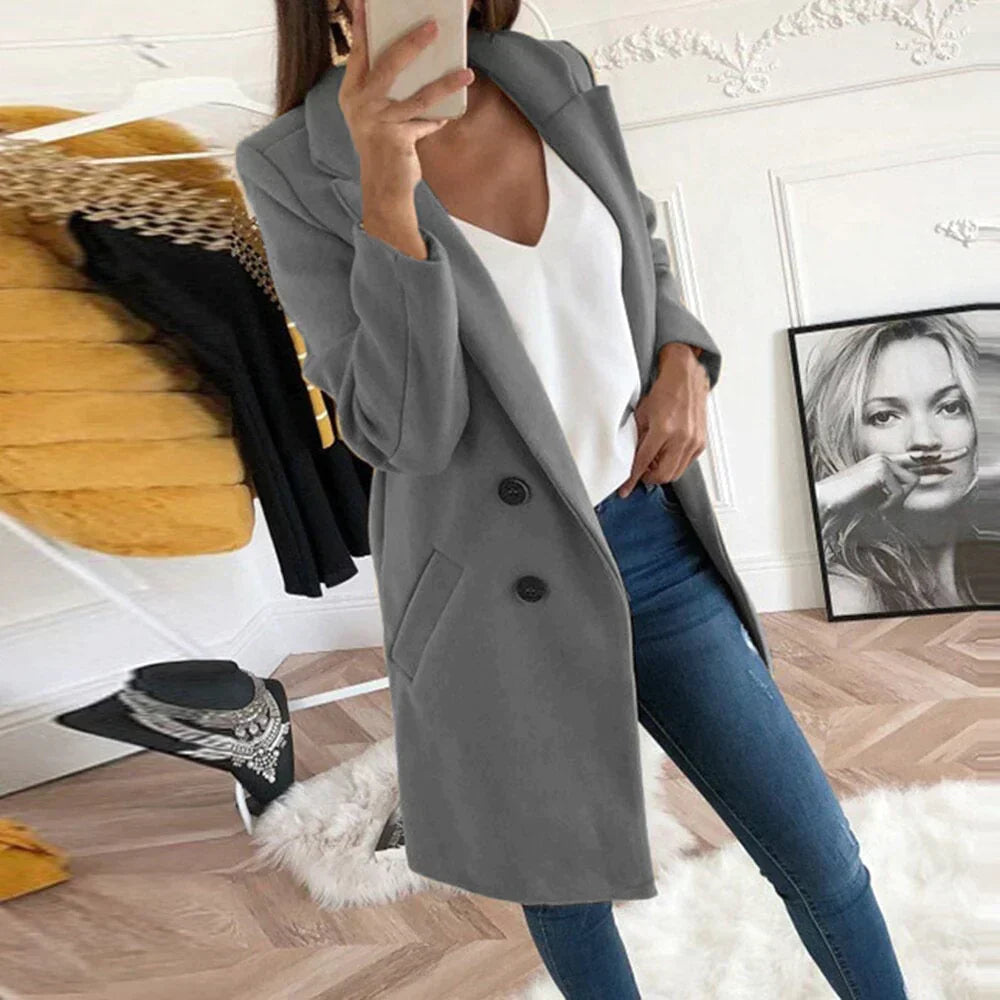 Dames trenchcoat - elegante double-breasted buitenkleding