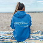 Dames oversized hoodie met inspirerende quote - casual dagelijkse outfit voor relaxte dagen