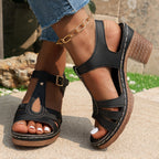 Dames wedge sandalen - trendy platform schoenen voor zomerse uitstapjes
