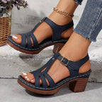 Dames wedge sandalen - trendy platform schoenen voor zomerse uitstapjes