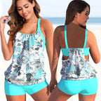Tankini set - stijlvolle dames zwemkleding met verstelbare bandjes