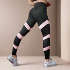 Sportleggings - trendy zwarte en roze dames activewear