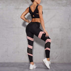 Sportleggings - trendy zwarte en roze dames activewear