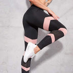 Sportleggings - trendy zwarte en roze dames activewear