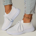 Dames gebreide sok sneakers - luchtige casual schoenen