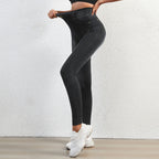 Hoge taille denim leggings - rekbare damesjeans voor een relaxte look