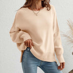 Dames oversized trui - zachte breiwear voor casual uitjes - relaxed fit jumper voor thuis en elke gelegenheid
