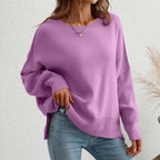 Dames oversized trui - zachte breiwear voor casual uitjes - relaxed fit jumper voor thuis en elke gelegenheid