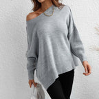 Dames oversized trui - zachte breiwear voor casual uitjes - relaxed fit jumper voor thuis en elke gelegenheid