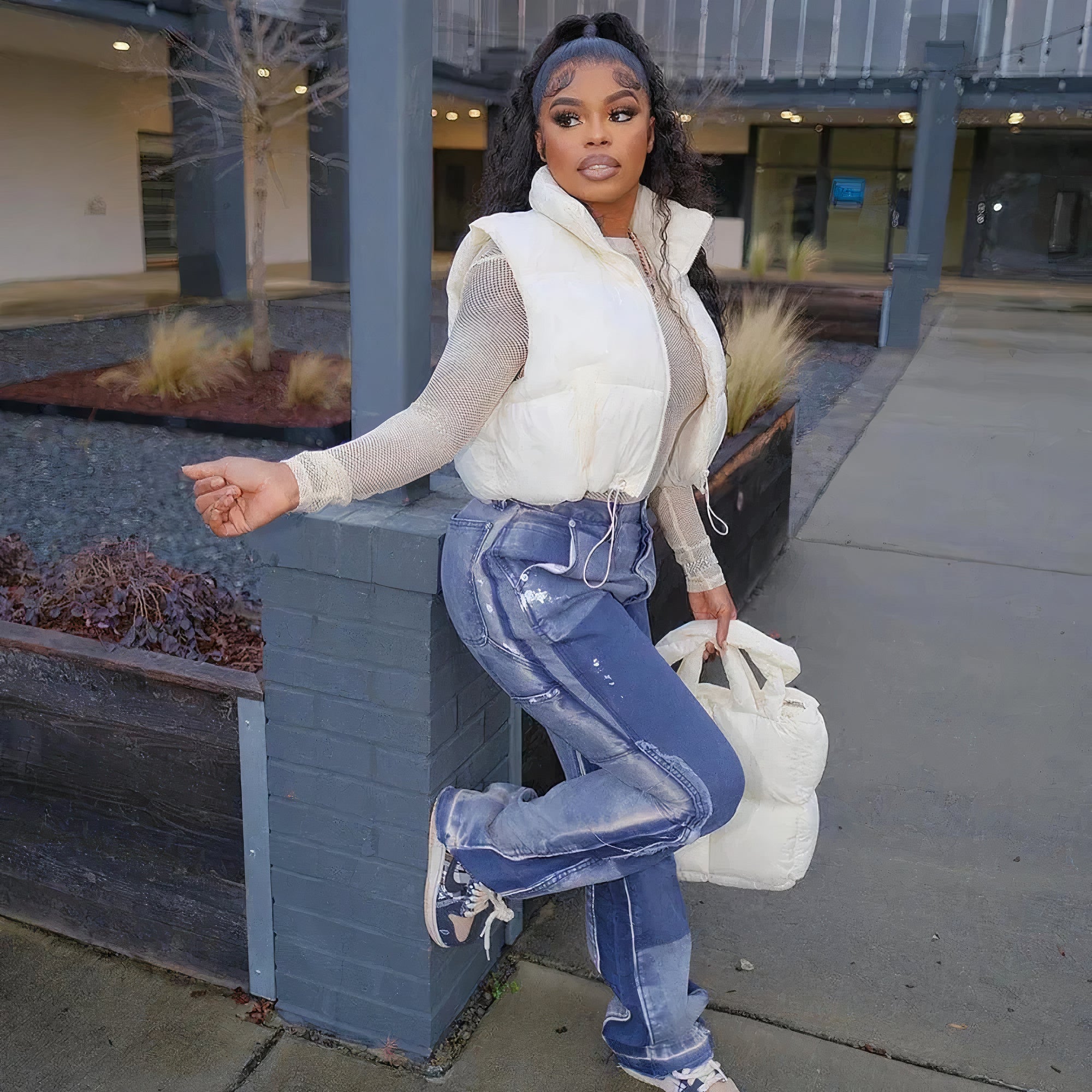 Gevoerd gilet - chique dames vest