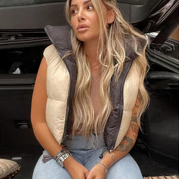 Gevoerd gilet - chique dames vest