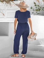 Jumpsuit - stijlvolle dames v-hals casual outfit