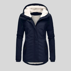 Waterdichte winterjas met capuchon - fleece-voering damesjas